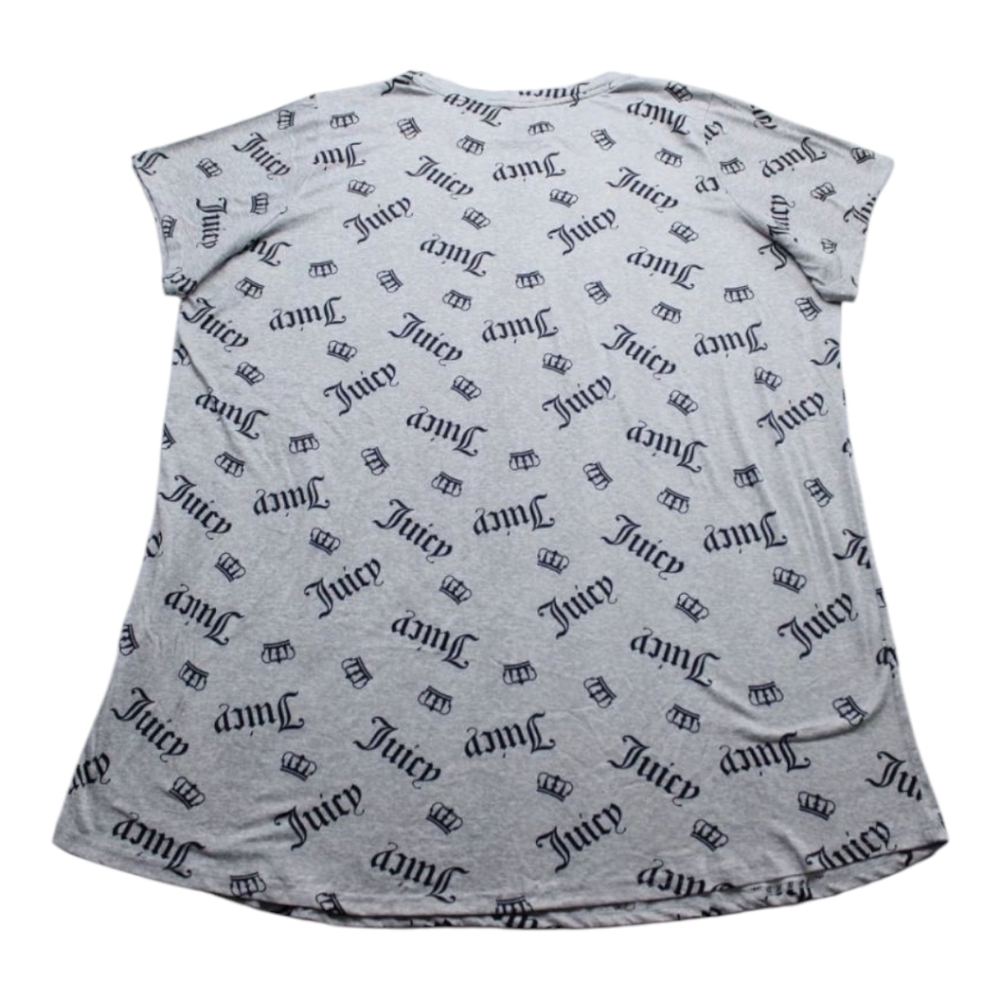 Juicy Couture Gray Crown Logo Night Dress